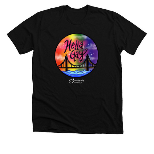 HELLA GAY: 2024 PRIDE COLLECTION, a Solid Black Blend Premium Unisex Tee