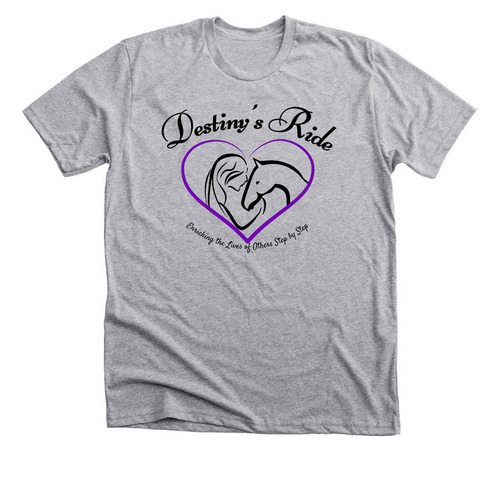 Destiny's Ride Therapeutic Enriching Lives, a Athletic Heather Premium Unisex Tee
