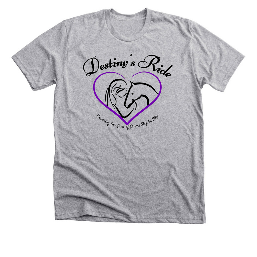 Destiny's Ride Therapeutic Enriching Lives, a Athletic Heather Premium Unisex Tee