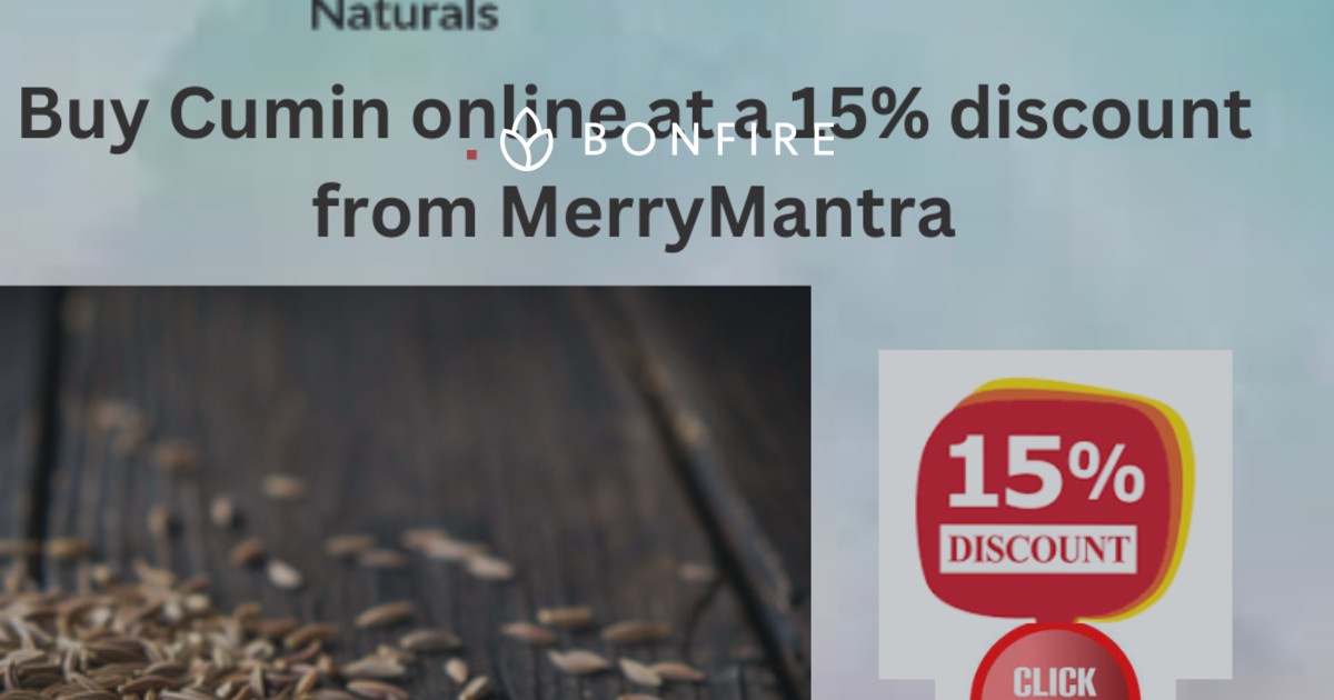 Buy Cumin online from Merry Mantra | Official Merchandise | Bonfire