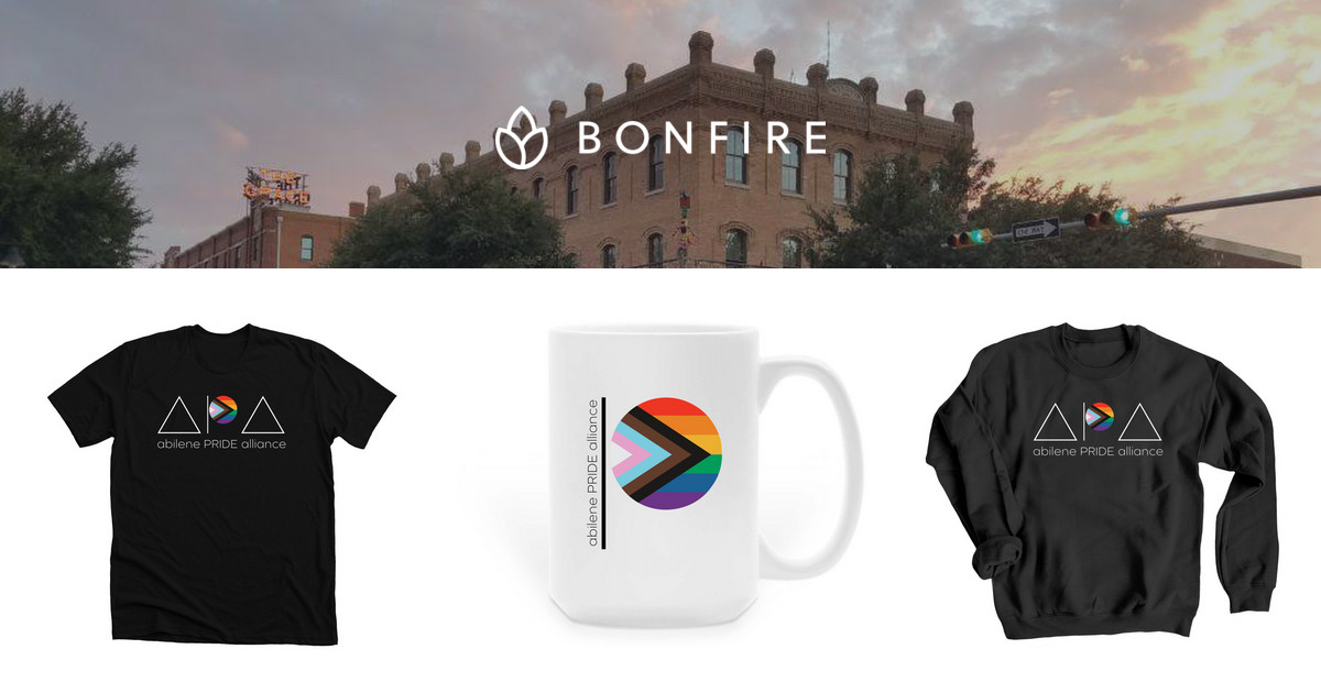 abilene PRIDE alliance Official Merchandise Bonfire